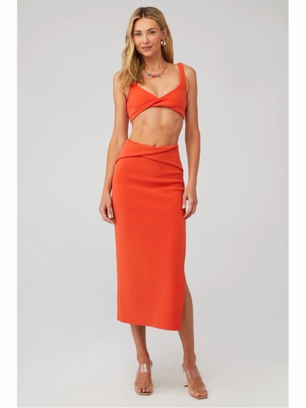 NWT Bec + Bridge Clover Skirt in Flame Size 2